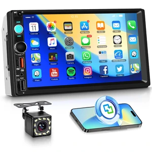 KYNNT Car Stereo Double Din Radio, 7 inch Touch Screen Radio | 2 Din Bluetooth Stereo, Mirror Link, FM EQ SWC USB Backup Camera Type-C Fast Charging, Car Audio Receivers KYNNT Car Stereo Double Din Radio, 7 inch Touch Screen Radio | 2 Din Bluetooth Stereo, Mirror Link, FM EQ SWC USB Backup Camera Type-C Fast Charging, Car Audio Receivers
