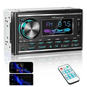 Double Din Car Stereo with Bluetooth FM Car Radio 7 inch Car Audio Receiver | Car Radio Bluetooth Double DIN Radio USB AUX Input Subwoofer 7 Color Double Din Car Stereo with Bluetooth FM Car Radio 7 inch Car Audio Receiver | Car Radio Bluetooth Double DIN Radio USB AUX Input Subwoofer 7 Color