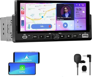 Pyniro Single Din Car Radio with Wireless CarPlay & Android Auto 6.86 Inch Pyniro Single Din Car Radio with Wireless CarPlay & Android Auto 6.86 Inch