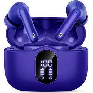 Bluetooth 5.4 Headphones Bass Stereo/Clear Call,Dark Blue | Ear Buds with Noise Cancelling Mic LED Display in Ear Earphones IP7 Waterproof 36H Bluetooth Earbuds for Phones/Sport/Laptop Bluetooth 5.4 Headphones Bass Stereo/Clear Call,Dark Blue | Ear Buds with Noise Cancelling Mic LED Display in Ear Earphones IP7 Waterproof 36H Bluetooth Earbuds for Phones/Sport/Laptop