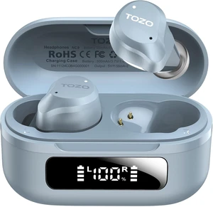 NC9 Hybrid Active Noise Cancelling Wireless Earbuds, 60H, LED Display | 6 Mic ENC Clear Calls, Deep Bass Sound, IPX8, in Ear Bluetooth 5.3 Headphones,32 EQs via APP,Comfort Fit Ear Buds,Light Blue NC9 Hybrid Active Noise Cancelling Wireless Earbuds, 60H, LED Display | 6 Mic ENC Clear Calls, Deep Bass Sound, IPX8, in Ear Bluetooth 5.3 Headphones,32 EQs via APP,Comfort Fit Ear Buds,Light Blue