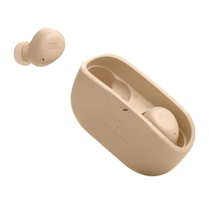 JBL Vibe Buds - True Wireless Earbuds - Beige | JBL Deep Bass Sound, Comfortable fit, Up to 32h (8h buds + 24h case) with speed charging JBL Vibe Buds - True Wireless Earbuds - Beige | JBL Deep Bass Sound, Comfortable fit, Up to 32h (8h buds + 24h case) with speed charging