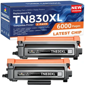 TOKYOINK TN830XL Toner Cartridges Replacement for Brother TN830 830XL 2Pack | Compatible for Brother TN830 XL/V/R with DCP-L2640DW MFC-L2820DW HL-L2400D HL-L2460DW HL-L2405W HL-L2465DW TOKYOINK TN830XL Toner Cartridges Replacement for Brother TN830 830XL 2Pack | Compatible for Brother TN830 XL/V/R with DCP-L2640DW MFC-L2820DW HL-L2400D HL-L2460DW HL-L2405W HL-L2465DW