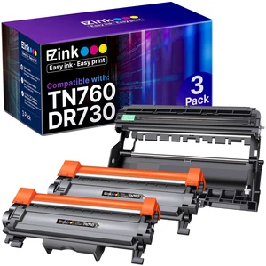E-Z Ink TN760 Toner Cartridge and DR730 Drum Unit for TN760 730 Printer | for Brother TN730 DR 730 to Use with MFC-L2710DW MFC-L2750DW HL-L2370DW DCP-L2550DW (3 Pack, 2 Toner Cartridge, 1 Drum Unit) E-Z Ink TN760 Toner Cartridge and DR730 Drum Unit for TN760 730 Printer | for Brother TN730 DR 730 to Use with MFC-L2710DW MFC-L2750DW HL-L2370DW DCP-L2550DW (3 Pack, 2 Toner Cartridge, 1 Drum Unit)