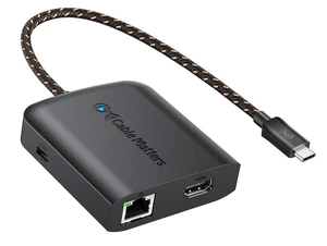 Cable Matters USB C Hub HDMI 2.1, 8K Video, Gigabit Ethernet | 8K@30Hz / 4K@120Hz, 100W Charging, 5Gbps Data Transfer, Max 4K@60Hz on macOS, Compatible with Thunderbolt 4/5 Cable Matters USB C Hub HDMI 2.1, 8K Video, Gigabit Ethernet | 8K@30Hz / 4K@120Hz, 100W Charging, 5Gbps Data Transfer, Max 4K@60Hz on macOS, Compatible with Thunderbolt 4/5