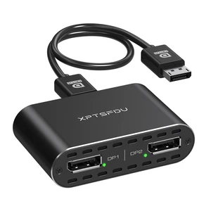 XPTSFDU DisplayPort to Dual Displayport Splitter 4K120Hz DP to Dual DP Splitter for Dual Monitors Supports Mirrored/Extended Display for Windows Only XPTSFDU DisplayPort to Dual Displayport Splitter 4K120Hz DP to Dual DP Splitter for Dual Monitors Supports Mirrored/Extended Display for Windows Only