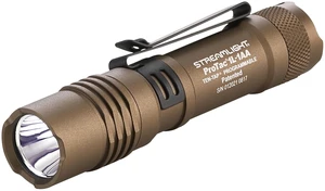 Streamlight 88073 ProTac 1L-1AA 350-Lumen Flashlight, Coyote | 350 lumens; 6,400 candela peak beam; IPX7 waterproof; impact-resistance tested; anti-roll body with pocket clip Streamlight 88073 ProTac 1L-1AA 350-Lumen Flashlight, Coyote | 350 lumens; 6,400 candela peak beam; IPX7 waterproof; impact-resistance tested; anti-roll body with pocket clip