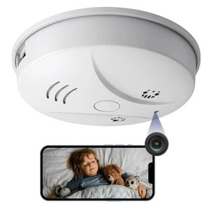 isecumated WiFi Hidden Spy Smoke Detector Camera, Indoor Wireless Nanny Cam | 1080p HD, Motion Detection, Loop Recording, Wifi Connectionl, Night vision function, Visible Ceiling Mount For Home/Office isecumated WiFi Hidden Spy Smoke Detector Camera, Indoor Wireless Nanny Cam | 1080p HD, Motion Detection, Loop Recording, Wifi Connectionl, Night vision function, Visible Ceiling Mount For Home/Office