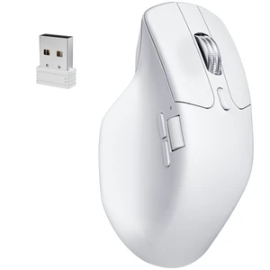 Keychron M6 8K Wireless Gaming Mouse, 2.4G/Bluetooth/Wired, PixArt 3950 Sensor, 8000Hz Polling, Silent Clicks, 5 On-Board Memory Profiles for Plug & Play, Programmable for Mac/Win/Linux White Keychron M6 8K Wireless Gaming Mouse, 2.4G/Bluetooth/Wired, PixArt 3950 Sensor, 8000Hz Polling, Silent Clicks, 5 On-Board Memory Profiles for Plug & Play, Programmable for Mac/Win/Linux White