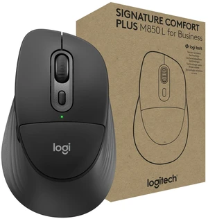Logitech Signature Comfort Plus M850 L for Business Wireless Mouse | Sculpted design with palm cushion, secure receiver/Bluetooth, for business, Windows/Mac/ChromeOS/Linux/iPadOS Logitech Signature Comfort Plus M850 L for Business Wireless Mouse | Sculpted design with palm cushion, secure receiver/Bluetooth, for business, Windows/Mac/ChromeOS/Linux/iPadOS