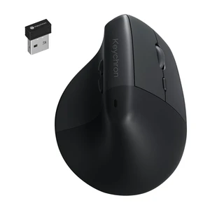 Keychron BM27 Ergonomic Wireless Mouse, Rechargeable Mice for Laptop | 2.4 GHz & Bluetooth, Keychron Launcher, Quiet Clicks, 3212 Sensor, 2400 DPI, Portable Vertical Design for Mac Windows Linux Keychron BM27 Ergonomic Wireless Mouse, Rechargeable Mice for Laptop | 2.4 GHz & Bluetooth, Keychron Launcher, Quiet Clicks, 3212 Sensor, 2400 DPI, Portable Vertical Design for Mac Windows Linux