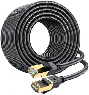 Cat 8 Ethernet Cable, 100FT High Speed Heavy Duty 26AWG Cat8 LAN Network Cable 40Gbps, 2000Mhz with Gold Plated RJ45 Connector, Outdoor&Indoor Internet Cable Compatible for Router Gaming Modem Xbox Cat 8 Ethernet Cable, 100FT High Speed Heavy Duty 26AWG Cat8 LAN Network Cable 40Gbps, 2000Mhz with Gold Plated RJ45 Connector, Outdoor&Indoor Internet Cable Compatible for Router Gaming Modem Xbox