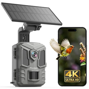 Misstech Solar Trail Camera, 4K/64MP Clear Night Vision for Game & Outdoor | Wildlife Camera with 0.1s Motion-Activated to Record Wild Animal, No Monthly Fee, App Control, IP66 Waterproof Misstech Solar Trail Camera, 4K/64MP Clear Night Vision for Game & Outdoor | Wildlife Camera with 0.1s Motion-Activated to Record Wild Animal, No Monthly Fee, App Control, IP66 Waterproof