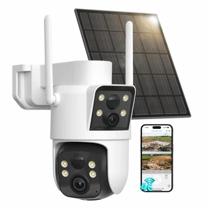 LIWAN No WiFi Security Camera, Dual Lens, 4G LTE Solar Powered | Cellular Security Camera Wireless Outdoor, Bulit in SIM Card, 2K Color Night Vision, PIR Detection, IP66, 360° Live View LIWAN No WiFi Security Camera, Dual Lens, 4G LTE Solar Powered | Cellular Security Camera Wireless Outdoor, Bulit in SIM Card, 2K Color Night Vision, PIR Detection, IP66, 360° Live View