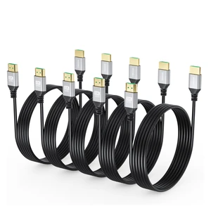 MOSIMLI 8K Slim HDMI Cable 10FT 5-Pack, Ultra High-Speed 48Gbps | Supports VRR, ALLM, ARC/eARC, HDCP2.3, Dolby Atmos & DTS:X, HDR10+ for TV, Monitor, Computer, Laptop, Projector, PS5, Xbox MOSIMLI 8K Slim HDMI Cable 10FT 5-Pack, Ultra High-Speed 48Gbps | Supports VRR, ALLM, ARC/eARC, HDCP2.3, Dolby Atmos & DTS:X, HDR10+ for TV, Monitor, Computer, Laptop, Projector, PS5, Xbox