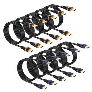 ApoJodly 4K HDMI Cable 6.6FT 10-Pack, High Speed HDMI Cord 2.0 CL3 Rated | HDMI to HDMI 4K@60Hz, 2K@144Hz, HDR, 3D, Dolby, HDCP 2.2, ARC for Monitor, PS5, PS4, HDTV, Xbox, Blu-ray, Laptop ApoJodly 4K HDMI Cable 6.6FT 10-Pack, High Speed HDMI Cord 2.0 CL3 Rated | HDMI to HDMI 4K@60Hz, 2K@144Hz, HDR, 3D, Dolby, HDCP 2.2, ARC for Monitor, PS5, PS4, HDTV, Xbox, Blu-ray, Laptop