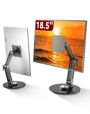 Jakeko Magnetic Portable Monitor Stand VESA Mount 75mm Travel 360° Swivel | L-Shaped Hand Wrench,13.3" 14.1" 15.6" 17.3" 18.5 Inch Screen,Thickened Base,Fully Folds Flat For Easy Storage Jakeko Magnetic Portable Monitor Stand VESA Mount 75mm Travel 360° Swivel | L-Shaped Hand Wrench,13.3" 14.1" 15.6" 17.3" 18.5 Inch Screen,Thickened Base,Fully Folds Flat For Easy Storage
