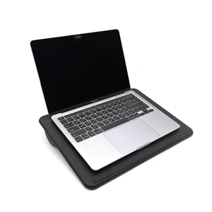 ergomi Lap Desk with Soft Cushion and Wrist Rest Portable Laptop Desk for Bed, Couch & Home Office, PU Surface Tray with Handle for 15.6 inch Laptop (Medium, Black) ergomi Lap Desk with Soft Cushion and Wrist Rest Portable Laptop Desk for Bed, Couch & Home Office, PU Surface Tray with Handle for 15.6 inch Laptop (Medium, Black)