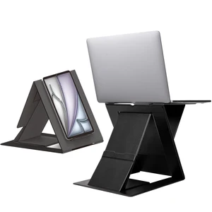 MOFT Folding Laptop Stand Lap Desk, Portable & Mini Computer Stand Laptop Desk for Travel and Home Office, Ergonomic Design with Adjustable Viewing Angles, Lightweight Computer Cooling Riser, Black MOFT Folding Laptop Stand Lap Desk, Portable & Mini Computer Stand Laptop Desk for Travel and Home Office, Ergonomic Design with Adjustable Viewing Angles, Lightweight Computer Cooling Riser, Black