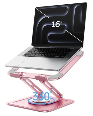 LOXP Adjustable Laptop Stand, Computer Stand with 360 Rotating Base | Ergonomic Laptop Riser Mount for Desk Foldable Protable Computer Desk Fits with MacBook Pro Air LOXP Adjustable Laptop Stand, Computer Stand with 360 Rotating Base | Ergonomic Laptop Riser Mount for Desk Foldable Protable Computer Desk Fits with MacBook Pro Air