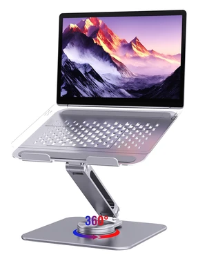 SENZANS Adjustable Laptop Stand for Desk 360° Rotating Base for 10-17.3'' | Aluminum Laptop Riser, Ergonomic Computer Stand Foldable Protable Fits with MacBook Air Pro, Dell, HP (10"-17.3") SENZANS Adjustable Laptop Stand for Desk 360° Rotating Base for 10-17.3'' | Aluminum Laptop Riser, Ergonomic Computer Stand Foldable Protable Fits with MacBook Air Pro, Dell, HP (10"-17.3")