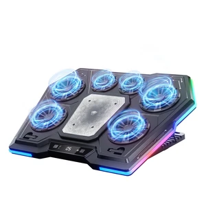 D13 Gaming Laptop Cooling Pad, RGB Laptop Cooler for 13-17.8" Laptops | Semiconductor Cooling & 6 Fans, 8 Adjustable Height, Digital Display, USB-A, 360° Cooling Coverage, Low Noise, Anti-Slip D13 Gaming Laptop Cooling Pad, RGB Laptop Cooler for 13-17.8" Laptops | Semiconductor Cooling & 6 Fans, 8 Adjustable Height, Digital Display, USB-A, 360° Cooling Coverage, Low Noise, Anti-Slip