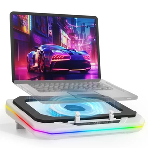 OImaster Gaming Laptop Cooling Pad with 3500 RPM Powerful Turbofan, RGB Laptop Cooler Stand with 3 USB Ports, Ergonomic Adjustable Height Laptop Fan for 12-19 Inch Notebooks, Office & Gaming OImaster Gaming Laptop Cooling Pad with 3500 RPM Powerful Turbofan, RGB Laptop Cooler Stand with 3 USB Ports, Ergonomic Adjustable Height Laptop Fan for 12-19 Inch Notebooks, Office & Gaming