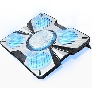 IMMOENUC Laptop Cooling Pad with 5 Fans & Peltier Device Ultra-Quiet Semiconductor Panel Cooler Stand, Adjustable Speed + Stand for 13-19 Inch Laptops (MacBook/Dell/HP) Fast Cooling Notebook IMMOENUC Laptop Cooling Pad with 5 Fans & Peltier Device Ultra-Quiet Semiconductor Panel Cooler Stand, Adjustable Speed + Stand for 13-19 Inch Laptops (MacBook/Dell/HP) Fast Cooling Notebook
