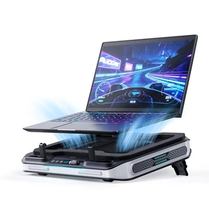 llano V11 Pro Laptop Cooling Pad, Gaming Laptop Cooler RGB Laptop Fan | Laptop Cooling Stand with 4.7 Inch Turbofan, for 14-17.3in Laptop, Adjustable Speed, Dustproof, 3-Port USB Hub,Black & Gray llano V11 Pro Laptop Cooling Pad, Gaming Laptop Cooler RGB Laptop Fan | Laptop Cooling Stand with 4.7 Inch Turbofan, for 14-17.3in Laptop, Adjustable Speed, Dustproof, 3-Port USB Hub,Black & Gray