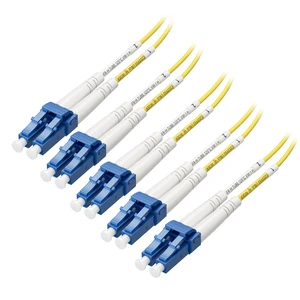 Cable Matters 5-Pack OS2 LC to LC Plenum Fiber Optic Cable, 6.6ft / 2m | OFNP Plenum Fiber Cable, Single Mode Duplex, 9/125µm Cable Matters 5-Pack OS2 LC to LC Plenum Fiber Optic Cable, 6.6ft / 2m | OFNP Plenum Fiber Cable, Single Mode Duplex, 9/125µm