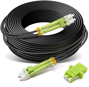 30ft/10m OD-5mm Industrial TPU OM5 Fiber Cable LC to LC Outdoor Armored | 2 Fibers 40Gb 100Gb Duplex Multimode Wideband Fiber Optic Patch Cord, 50/125, Direct Bury MMF LC-LC 30ft/10m OD-5mm Industrial TPU OM5 Fiber Cable LC to LC Outdoor Armored | 2 Fibers 40Gb 100Gb Duplex Multimode Wideband Fiber Optic Patch Cord, 50/125, Direct Bury MMF LC-LC