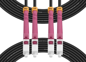 Fibergaga®Outdoor LC to LC OM4 Fiber Patch Cable Multimode TPU, 20M(66ft) | Armored Fiber Optic Cable Jumper Patch Cord, Multi-Mode Duplex, 10GB/40GB/100GB, 50/125m, Direct Burial, OD-5.0mm Fibergaga®Outdoor LC to LC OM4 Fiber Patch Cable Multimode TPU, 20M(66ft) | Armored Fiber Optic Cable Jumper Patch Cord, Multi-Mode Duplex, 10GB/40GB/100GB, 50/125m, Direct Burial, OD-5.0mm