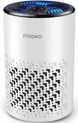 Air Purifier for Bedroom Home, MOOKA HEPA Filter for Pets Odor Smoke Pollen | 15dB Quiet Small Air Cleaner with Aromatherapy for Dorm, Office, Living Room, Captures Dust Pet Hair Dander, KJ067L, White Air Purifier for Bedroom Home, MOOKA HEPA Filter for Pets Odor Smoke Pollen | 15dB Quiet Small Air Cleaner with Aromatherapy for Dorm, Office, Living Room, Captures Dust Pet Hair Dander, KJ067L, White