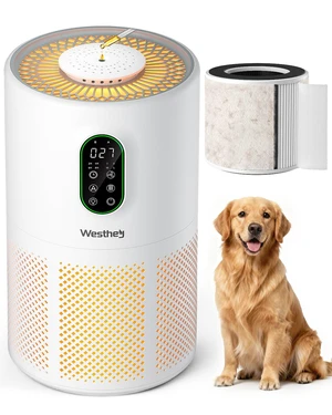 WESTHEY Air Purifiers for Home Larger Room with Washable Filter Auto Mode | H13 HEPA Air Purifier, Aromatherapy Diffuser, Sleep & Auto Mode, Night Light, Timer for Wildfire Smoke Dust Pollen Pets Hair WESTHEY Air Purifiers for Home Larger Room with Washable Filter Auto Mode | H13 HEPA Air Purifier, Aromatherapy Diffuser, Sleep & Auto Mode, Night Light, Timer for Wildfire Smoke Dust Pollen Pets Hair