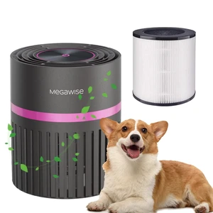 MEGAWISE HEPA Air Purifier for Bedroom, Small Room Air Cleaner | 3-stage filtration with H13 HEPA filter and activated carbon, compact design with quiet operation for home and office MEGAWISE HEPA Air Purifier for Bedroom, Small Room Air Cleaner | 3-stage filtration with H13 HEPA filter and activated carbon, compact design with quiet operation for home and office
