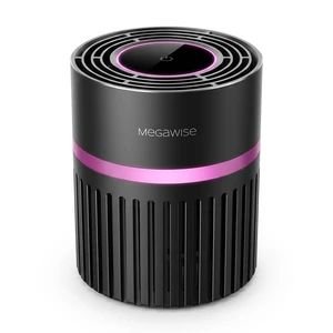 Megawise Air Purifier, Compact HEPA Filter for Dust & Pollen | Whisper-Quiet Motor: Brushless DC motor operates at just 24dB for undisturbed sleep. Megawise Air Purifier, Compact HEPA Filter for Dust & Pollen | Whisper-Quiet Motor: Brushless DC motor operates at just 24dB for undisturbed sleep.