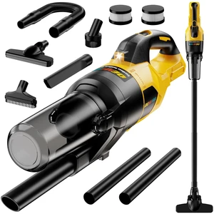 Cordless Vacuum Cleaner for Dewalt 20V Battery, 6 in 1 Handheld Electric Vacuum Cleaner with HEPA Filter and LED Light, 46 CFM Portable Hand Vacuum for Floor, Carpet, Car (Battery Not Included) Cordless Vacuum Cleaner for Dewalt 20V Battery, 6 in 1 Handheld Electric Vacuum Cleaner with HEPA Filter and LED Light, 46 CFM Portable Hand Vacuum for Floor, Carpet, Car (Battery Not Included)
