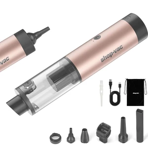 Shop-Vac S4 15000Pa Handheld Mini Car Vacuum Cordless, LED Light, Champagne | 4-in-1 Multi-Function Desk Vacuum, Brushless Motor, Multiple Nozzles, 2 Modes, for Car, Home, Office, Keyboard Cleaning Shop-Vac S4 15000Pa Handheld Mini Car Vacuum Cordless, LED Light, Champagne | 4-in-1 Multi-Function Desk Vacuum, Brushless Motor, Multiple Nozzles, 2 Modes, for Car, Home, Office, Keyboard Cleaning