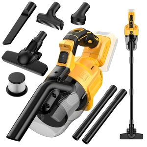 5-in-1 Cordless Handheld Vacuum Compatible with Dewalt 20V Batteries, 400W Powerful Motor, 55 CFM Suction, HEPA Filtration for Car, Pet Hair, Carpets, (Tool Only) 5-in-1 Cordless Handheld Vacuum Compatible with Dewalt 20V Batteries, 400W Powerful Motor, 55 CFM Suction, HEPA Filtration for Car, Pet Hair, Carpets, (Tool Only)