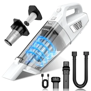 CKIKH Handheld Vacuum Cordless, 15000PA Hand Held Car Vacuum Cleaner | Strong Suction with Multi-Nozzles & Washable Filter, Lightweight Rechargeable, Portable Vacuum Cleaner for Home, Car, Pets CKIKH Handheld Vacuum Cordless, 15000PA Hand Held Car Vacuum Cleaner | Strong Suction with Multi-Nozzles & Washable Filter, Lightweight Rechargeable, Portable Vacuum Cleaner for Home, Car, Pets