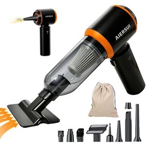 AIERSUI Handheld Cordless Vacuum Cleaner, 4-in-1 Portable mini car Vacuum Cleaner, car Vacuum Cleaner and Hair Dryer, car Type-C Charging, Office Desk, Keyboard, pet Hair (Basic Model) AIERSUI Handheld Cordless Vacuum Cleaner, 4-in-1 Portable mini car Vacuum Cleaner, car Vacuum Cleaner and Hair Dryer, car Type-C Charging, Office Desk, Keyboard, pet Hair (Basic Model)
