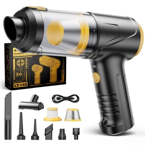 Handheld Vacuum Cleaner, 21000Pa Cordless 4-in-1 Mini Car Vacuum | Cordless Vacuum with LED Lights, Built-in Brushless Motor, Type-C Charging, Portable Design for Cars, Office Desks, Keyboards Handheld Vacuum Cleaner, 21000Pa Cordless 4-in-1 Mini Car Vacuum | Cordless Vacuum with LED Lights, Built-in Brushless Motor, Type-C Charging, Portable Design for Cars, Office Desks, Keyboards