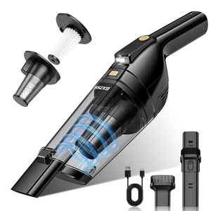 Gxzsk Handheld Vacuum Cordless, Rechargeable Car Vacuum, Hand Vacuum | 15000PA Powerful Suction, Portable Hand Held Vacuum with Large-Capacity Dust Bin & LED Light for Home, Car, Office, Pet Gxzsk Handheld Vacuum Cordless, Rechargeable Car Vacuum, Hand Vacuum | 15000PA Powerful Suction, Portable Hand Held Vacuum with Large-Capacity Dust Bin & LED Light for Home, Car, Office, Pet