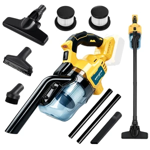 wevgbv Cordless Vacuum Compatible with Dewalt 20V Battery | 5 in 1 Handheld Vacuum Cleaner with 400W Motor, 46 CFM Portable Vacuum for Floor Pet Hair, Car (Tool Only) wevgbv Cordless Vacuum Compatible with Dewalt 20V Battery | 5 in 1 Handheld Vacuum Cleaner with 400W Motor, 46 CFM Portable Vacuum for Floor Pet Hair, Car (Tool Only)
