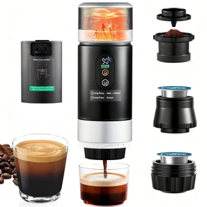 Portable Espresso Machine 20 Bar, 3-in-1 Self-Heating Mini Coffee Maker with Rechargeable Battery & USB-C, Compatible with Ground Coffee, NS & DG Capsules, Travel Coffee Maker for Car Camping Hiking Portable Espresso Machine 20 Bar, 3-in-1 Self-Heating Mini Coffee Maker with Rechargeable Battery & USB-C, Compatible with Ground Coffee, NS & DG Capsules, Travel Coffee Maker for Car Camping Hiking