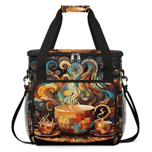 Coffees Cup Coffee Maker Carring Bag with Keurig K-Mini or K-Mini Plus | Colorful Cup Carrying Storage Tote Bag Compatible Portable Single Serve Coffee Brewer Case with Pockets for K-cup Pods Coffees Cup Coffee Maker Carring Bag with Keurig K-Mini or K-Mini Plus | Colorful Cup Carrying Storage Tote Bag Compatible Portable Single Serve Coffee Brewer Case with Pockets for K-cup Pods