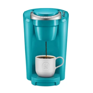 Keurig K-Compact Single-Serve K-Cup Pod Coffee Maker, with 3 Brew Sizes, Smart Start Feature, 36oz Removable Reservoir, Turquoise Keurig K-Compact Single-Serve K-Cup Pod Coffee Maker, with 3 Brew Sizes, Smart Start Feature, 36oz Removable Reservoir, Turquoise