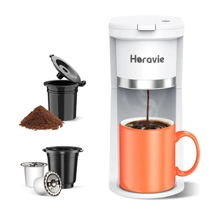 Small Single Serve Coffee Maker, One Cup Coffee Machine for K-Cup & Grounds | Portable Pod Coffee Maker, Fast Brew, 6 to 12 oz. Brew Sizes, One Button Design, Easy for Elder to Use, Space Saving Small Single Serve Coffee Maker, One Cup Coffee Machine for K-Cup & Grounds | Portable Pod Coffee Maker, Fast Brew, 6 to 12 oz. Brew Sizes, One Button Design, Easy for Elder to Use, Space Saving