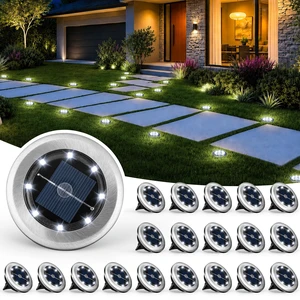 SOLPEX 20 Pack Small Solar Ground Lights, Pathway Lights Cool White | Stainless Steel Solar Powered Walkway Lights Waterproof, Landscape Lighting for Driveway, Garden, Backyard, Patio SOLPEX 20 Pack Small Solar Ground Lights, Pathway Lights Cool White | Stainless Steel Solar Powered Walkway Lights Waterproof, Landscape Lighting for Driveway, Garden, Backyard, Patio