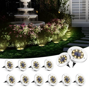 SOLPEX Solar Ground Lights Outdoor, Garden Lights 12 Pack Warm White | IP65 Waterproof Stainless Steel Landscape Lighting for Walkway, Driveway, Pathway, Patio, Backyard Decor SOLPEX Solar Ground Lights Outdoor, Garden Lights 12 Pack Warm White | IP65 Waterproof Stainless Steel Landscape Lighting for Walkway, Driveway, Pathway, Patio, Backyard Decor